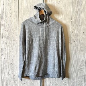 Clearance! Zyia gray Hoodie Texture Sweatshirt. Size Large